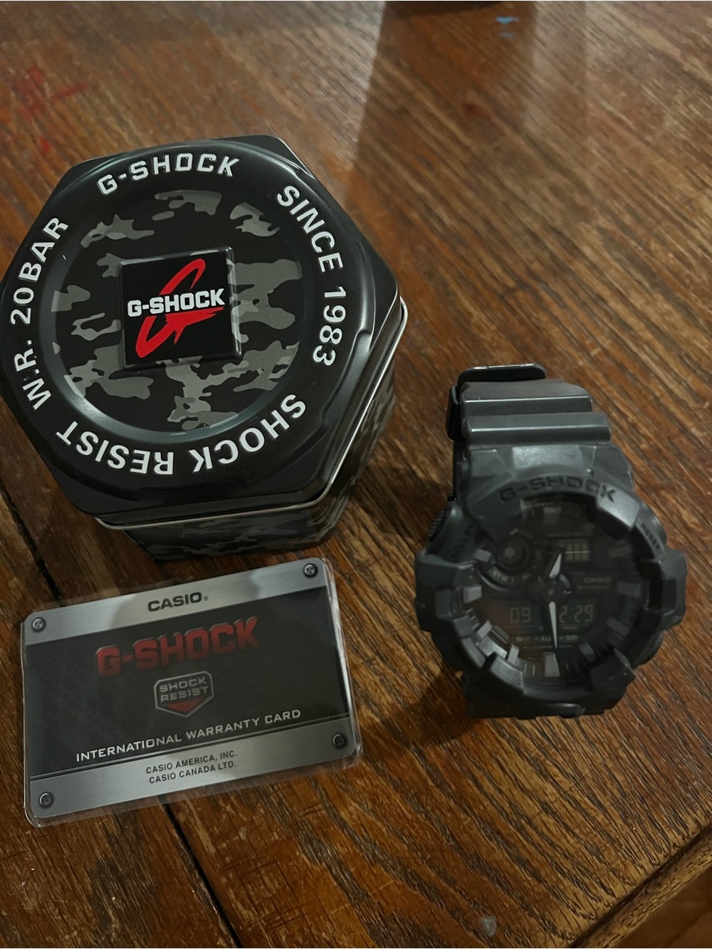 G-Shock Matte Black GA 700UC Tin Bundle